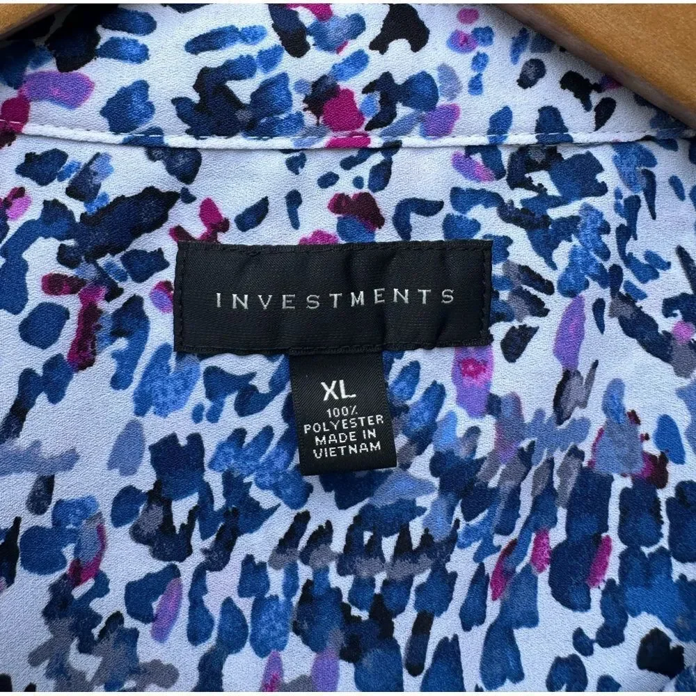 🎉5 for $45 🎉Investments Top Blouse Shirt Size XL
